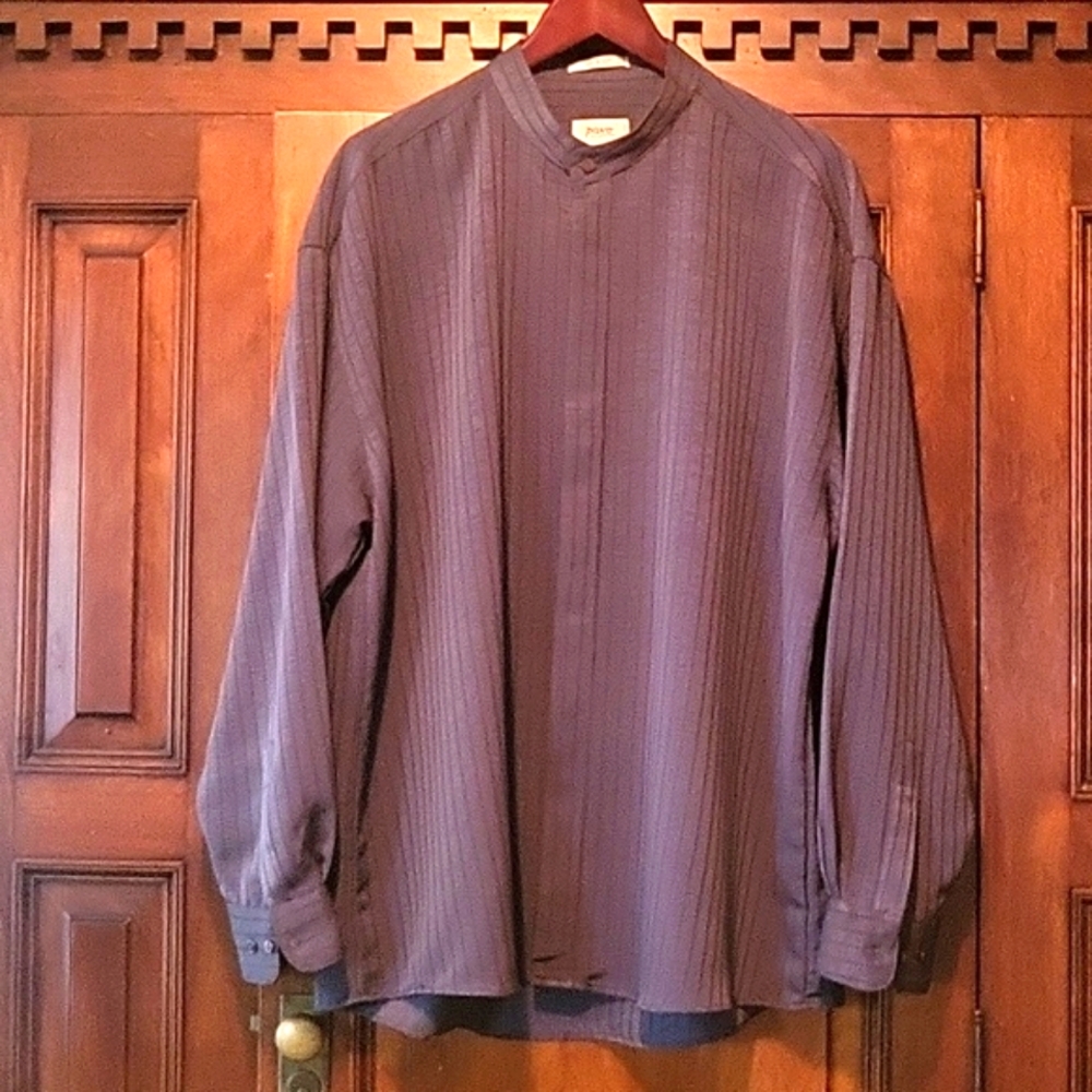 Pavo By Lastrada Vintage 90's Style Round Collar Dress Shirt Size XL